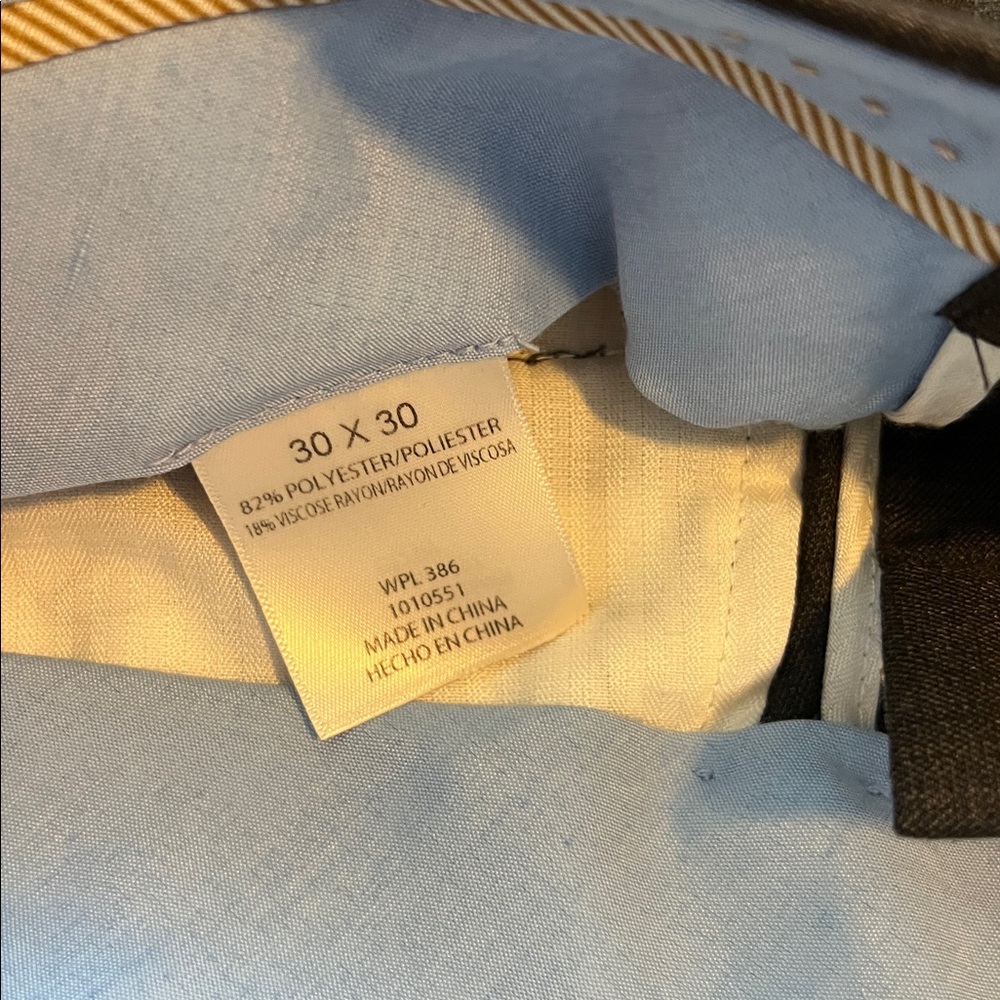 Haggar Men's Brown Dress Trousers - Picture 4 of 8